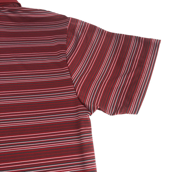 MLB St. Louis Cardinals Men's Polo Shirt Short Sleeve Medium Striped 74243 Red - Picture 14 of 16